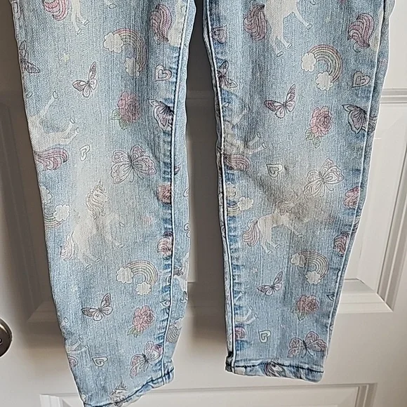The Children's Place Unicorn Print Stretchy Jean W/ Adjustable Waistband Size 5 - Picture 5 of 7